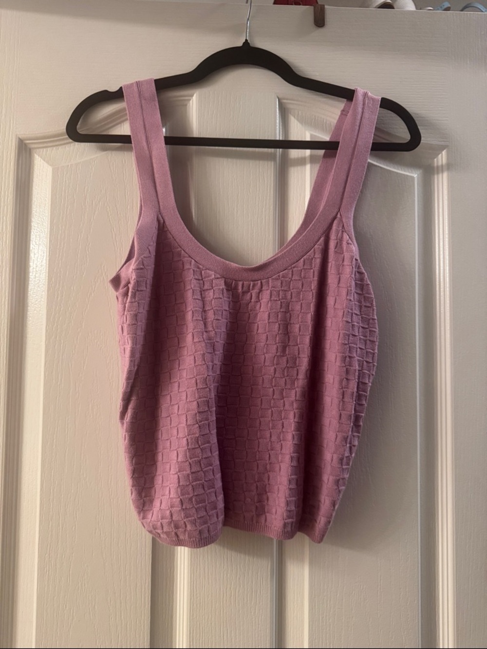 Abercrombie & Fitch Mauve Textured Knit Tank